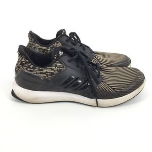 Adidas Cloudfoam Rapidrun Athletic Sneakers Size 7 Big Kid Unisex Working Black